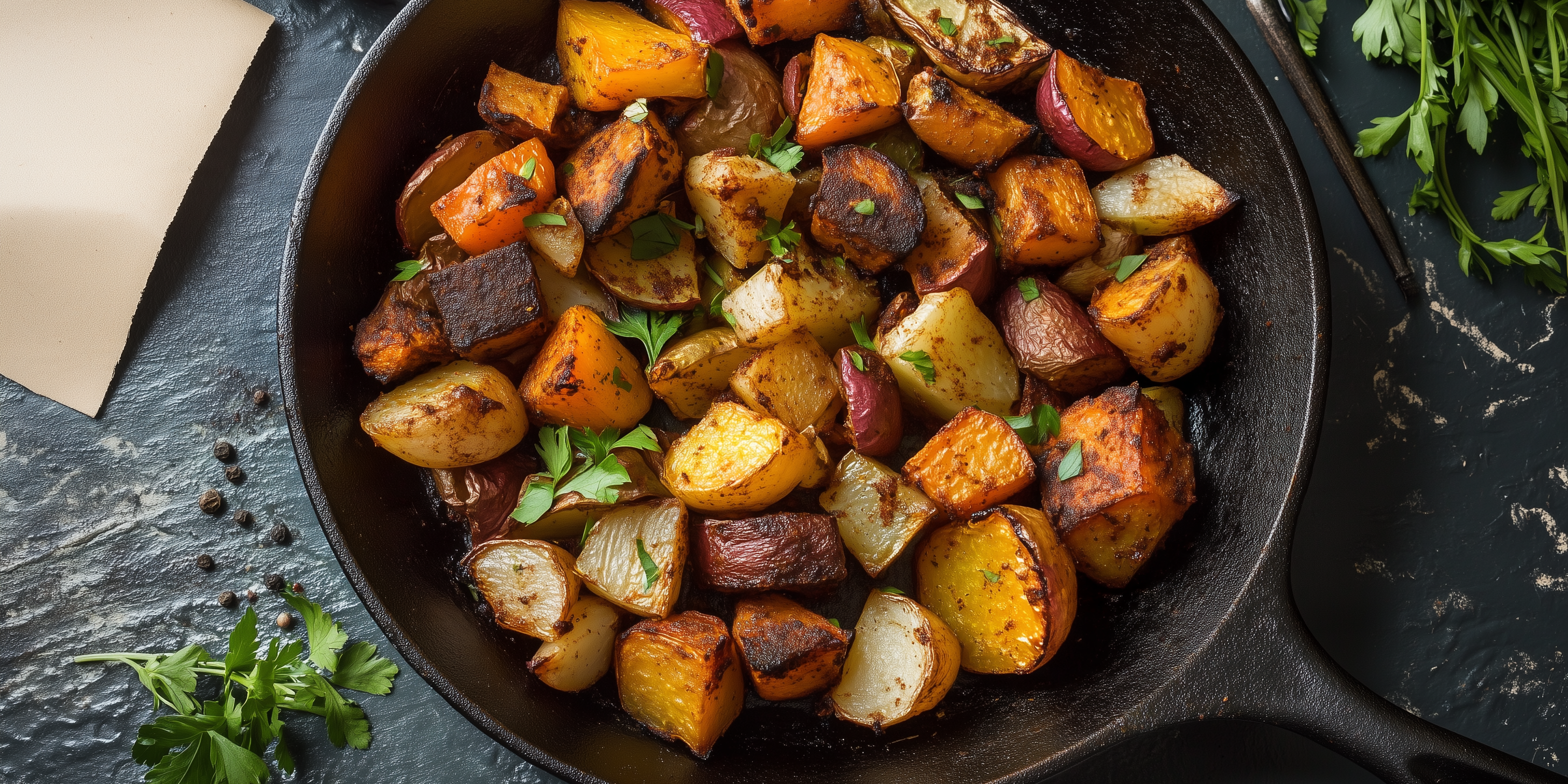 Ras El Hanout Roasted Root Vegetables