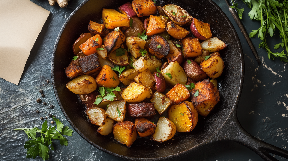 Ras El Hanout Roasted Root Vegetables