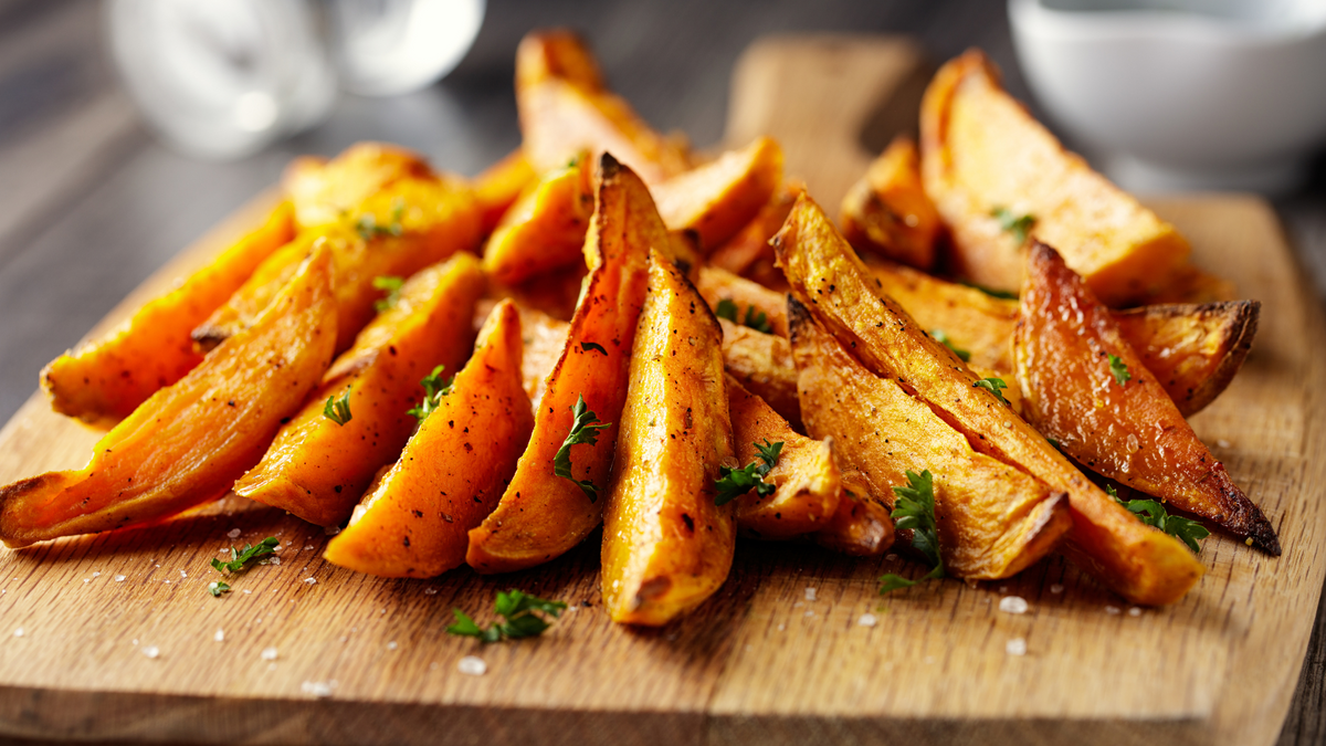 Roasted Sweet Potatoes with Ras el Hanout
