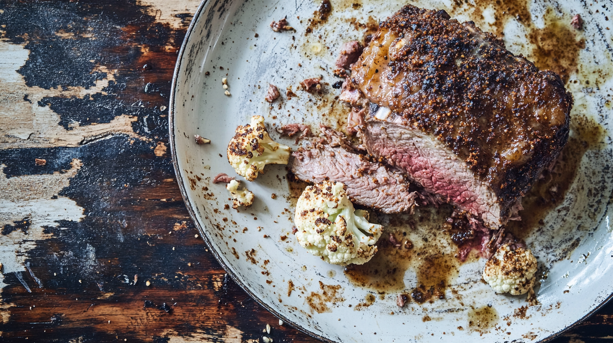 Rose Harissa Roast Lamb or Cauliflower Rub