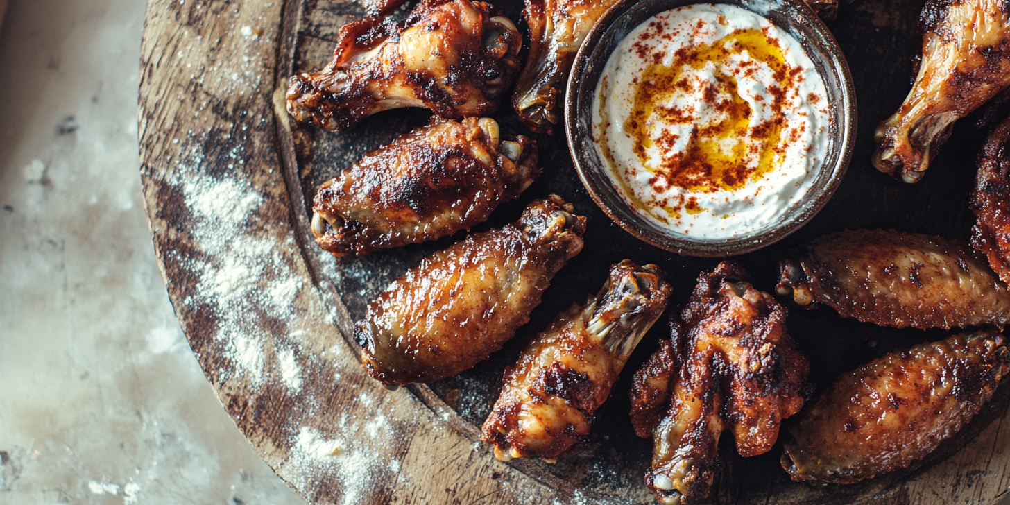Rose Harissa Yogurt Dip for Wings