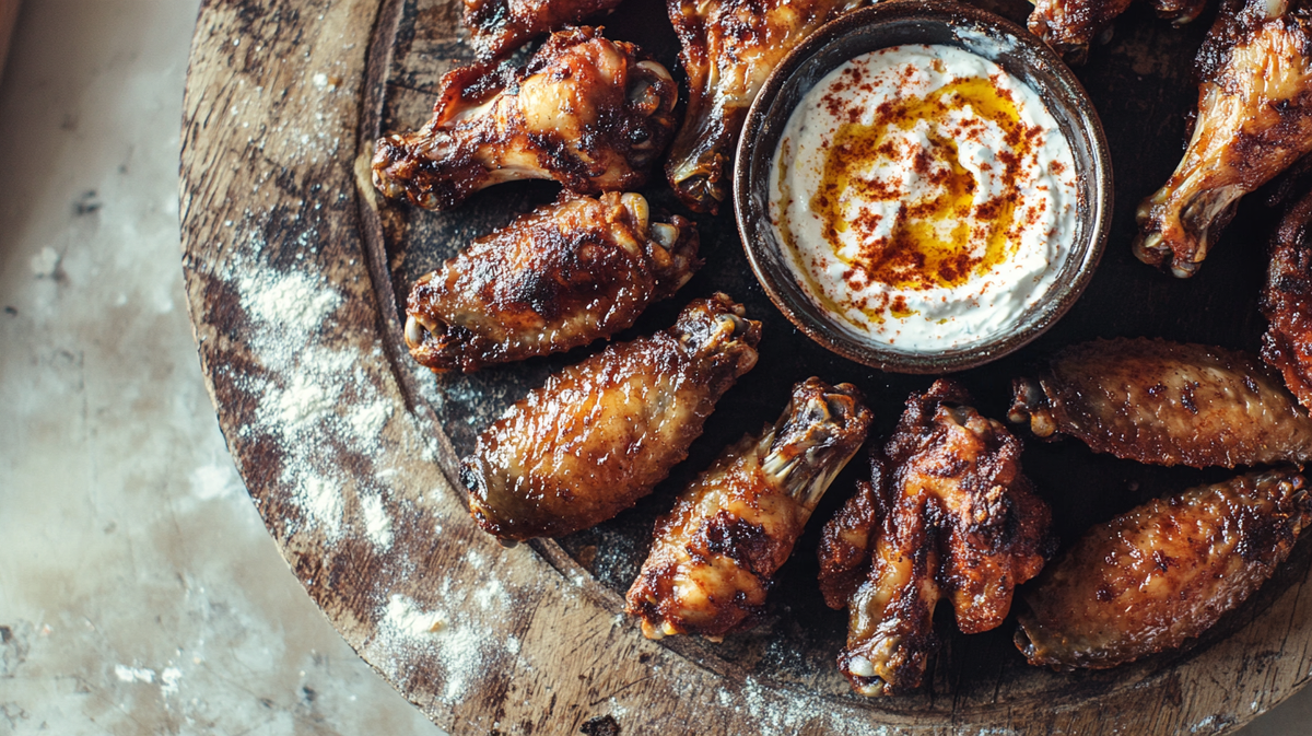 Rose Harissa Yogurt Dip for Wings