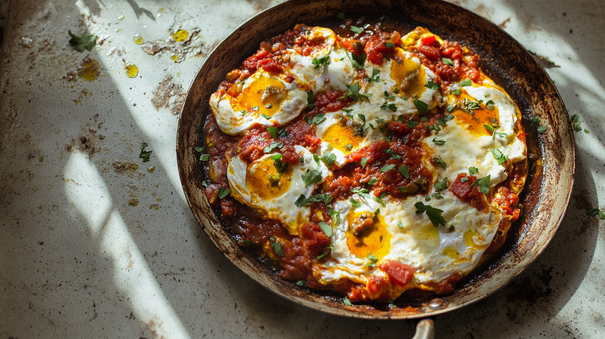 Shakshuka with Harissa/Pilpelchuma