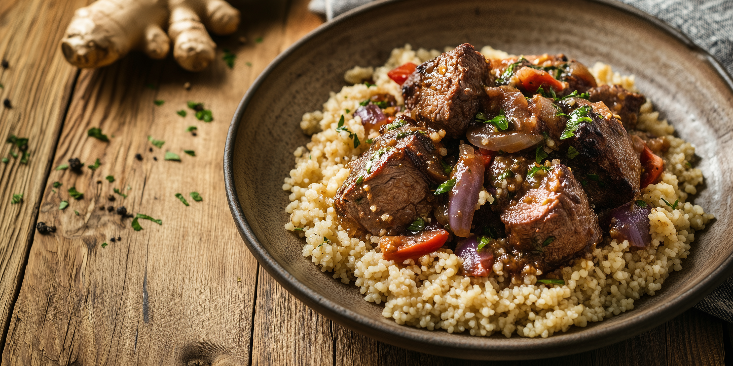 Slow-Roast Ras El Hanout Lamb & Couscous