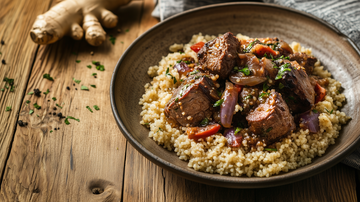 Slow-Roast Ras El Hanout Lamb & Couscous
