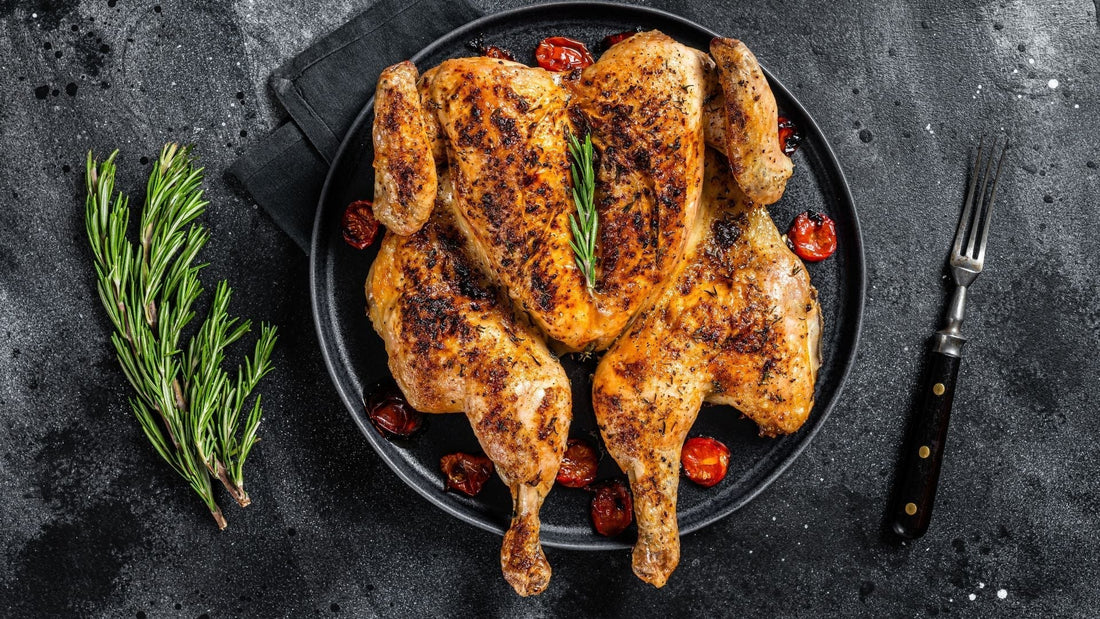 Harissa Spatchcocked (Butterflied) Roast Chicken