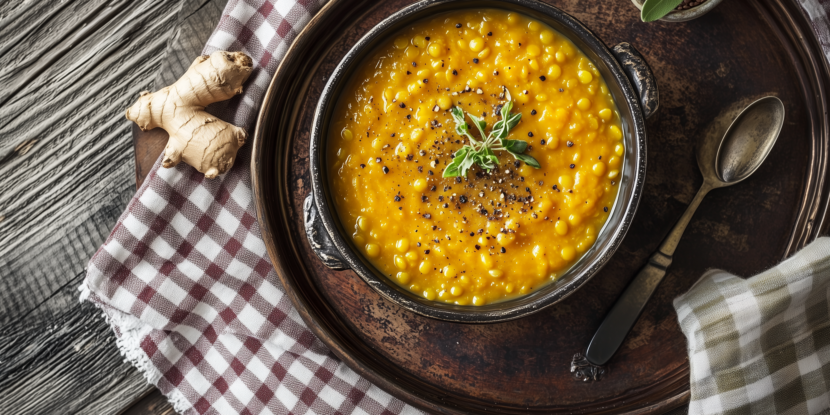 Spiced Lentil & Butternut Squash Soup