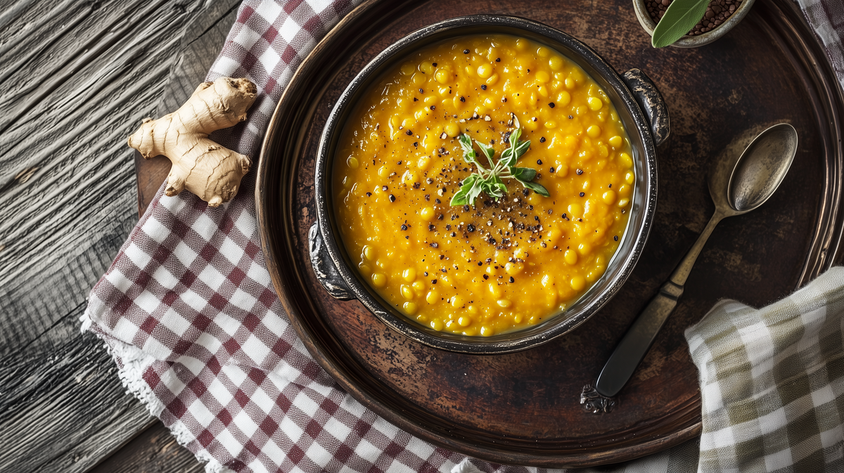 Spiced Lentil & Butternut Squash Soup