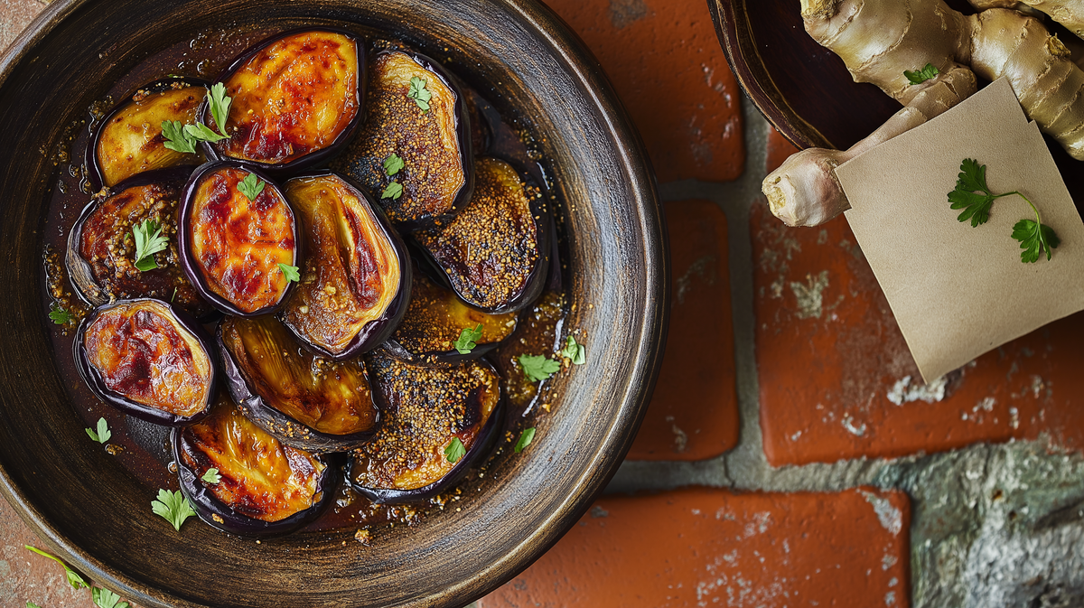 Spicy Miso Tahini Eggplant with Aleppo