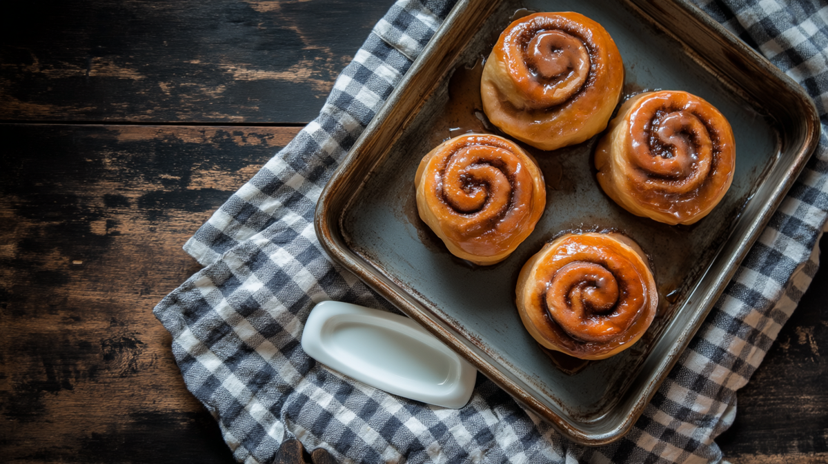 Sticky Maple Cinnamon Rolls with Pumpkin Pie Spice
