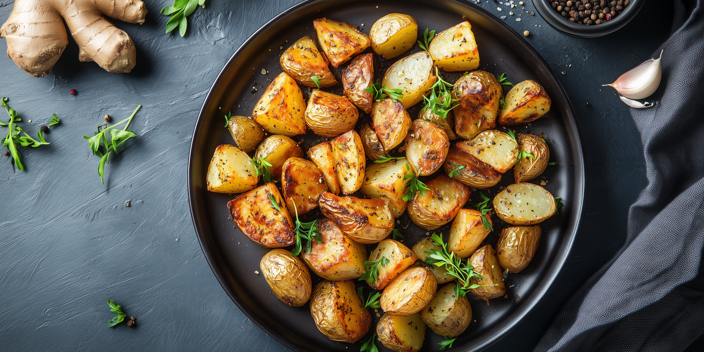 Tuscan Roasted Potatoes with Garlic