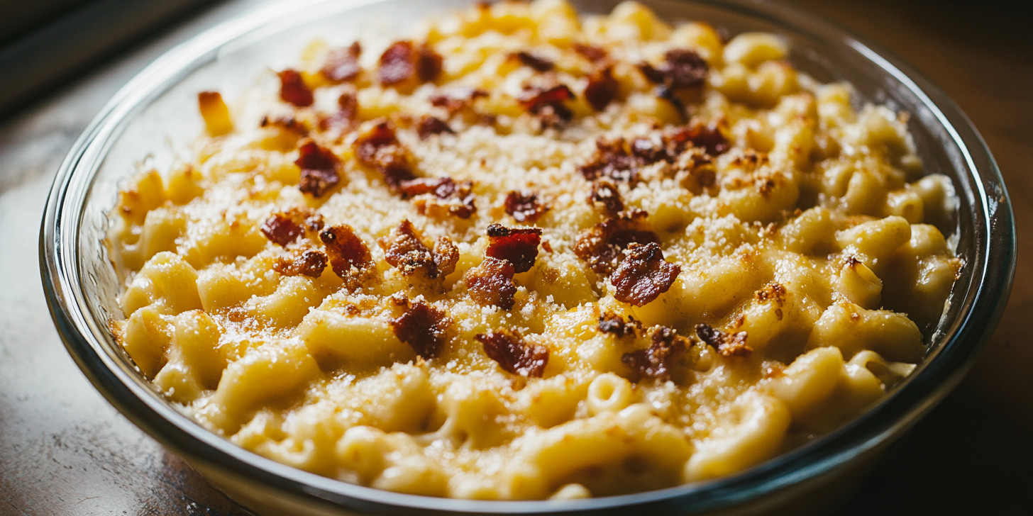 Ultimate Mac & Cheese, Bacon-Salt Topper