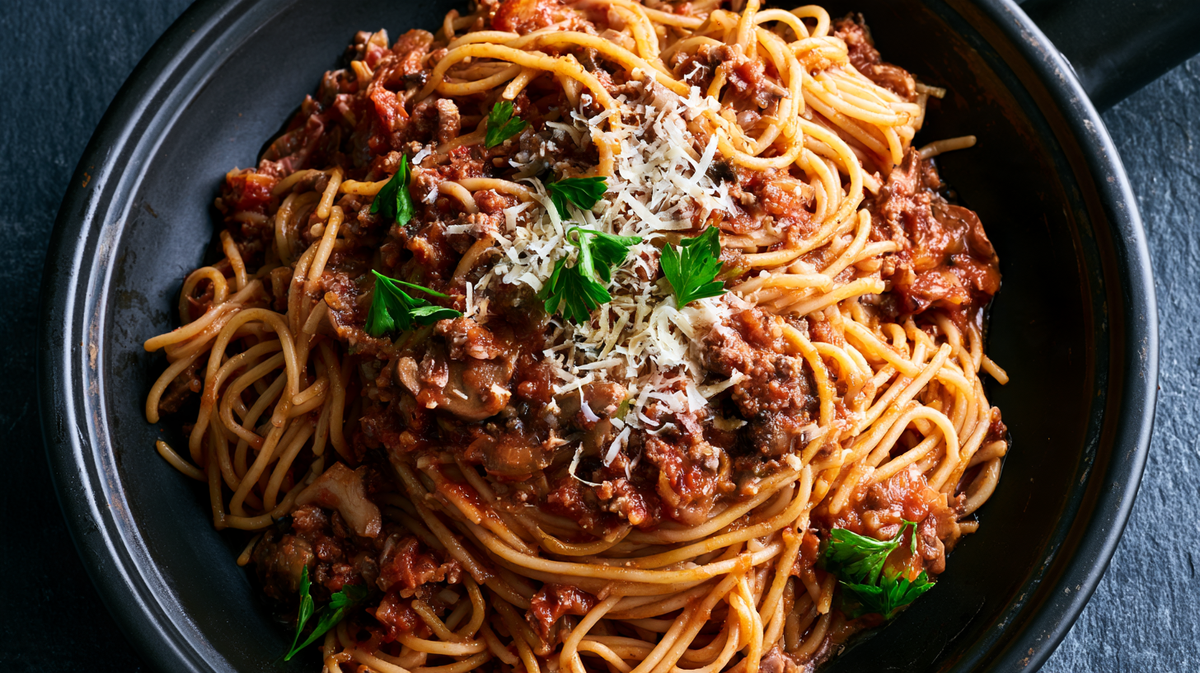 Umami Mushroom Bolognese