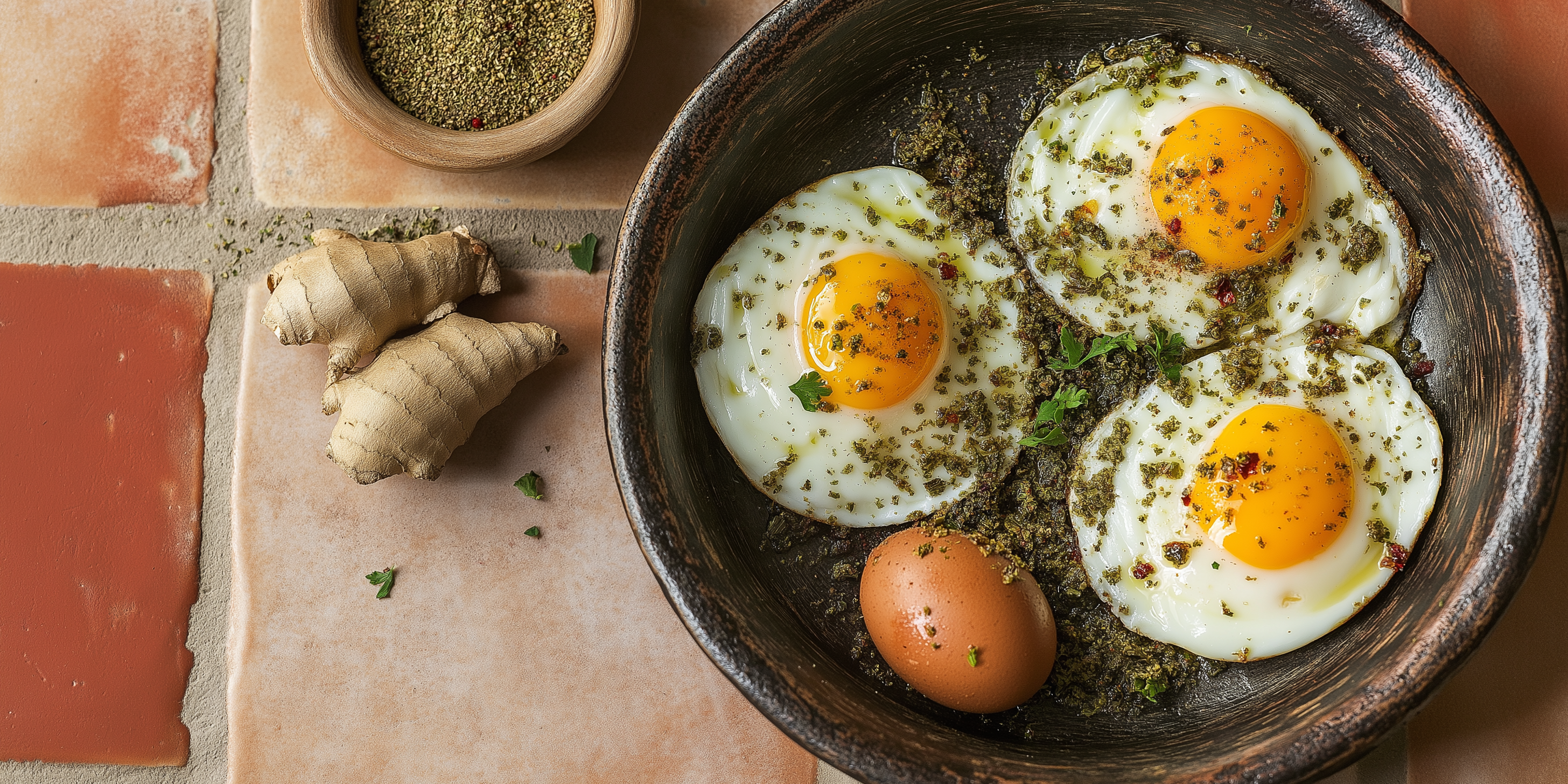 Za’atar Eggs with Za’atar Chili Crisp