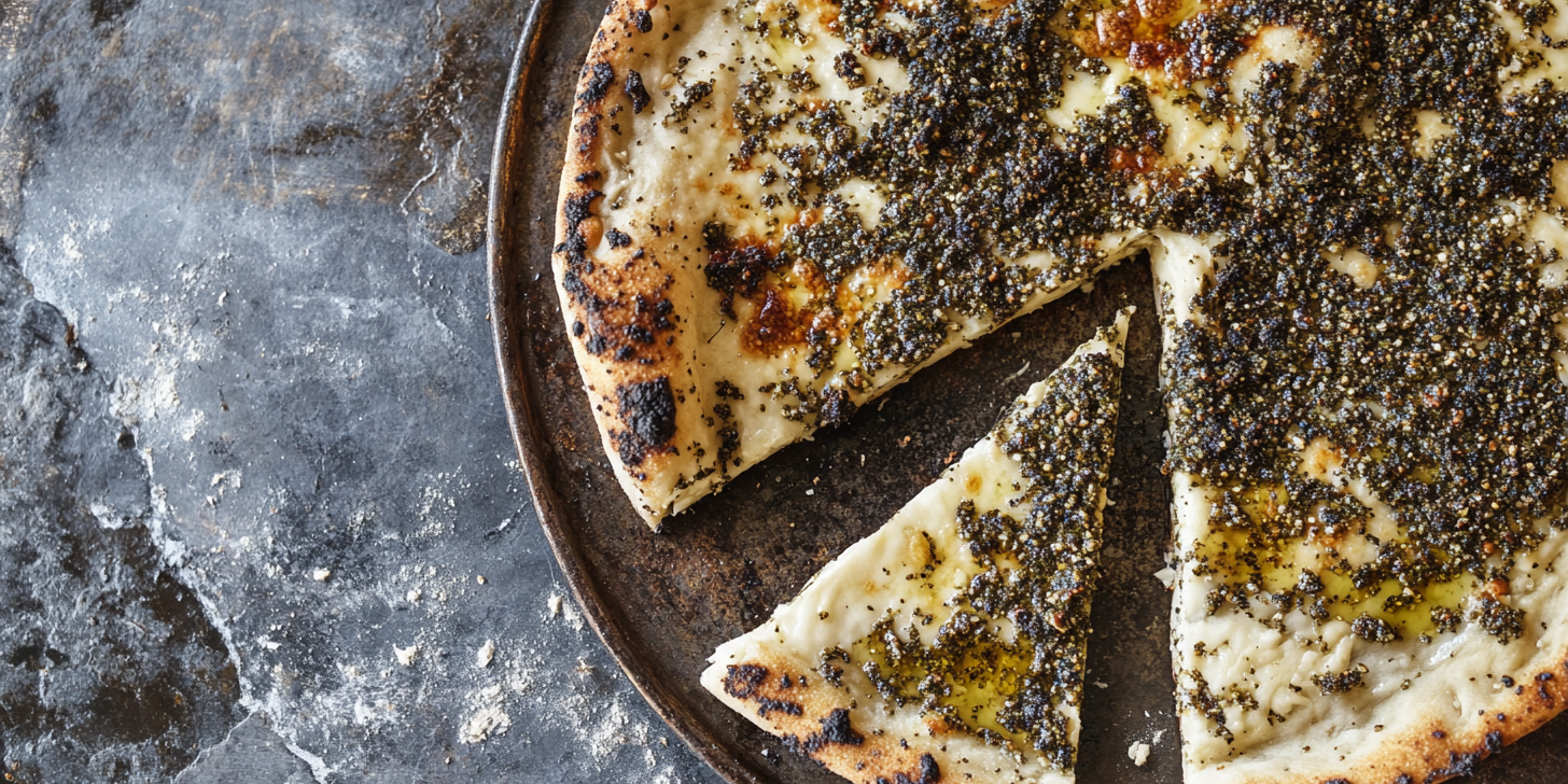 Za’atar Manakeesh Cocktail (Half Cheese / Half Za’atar)