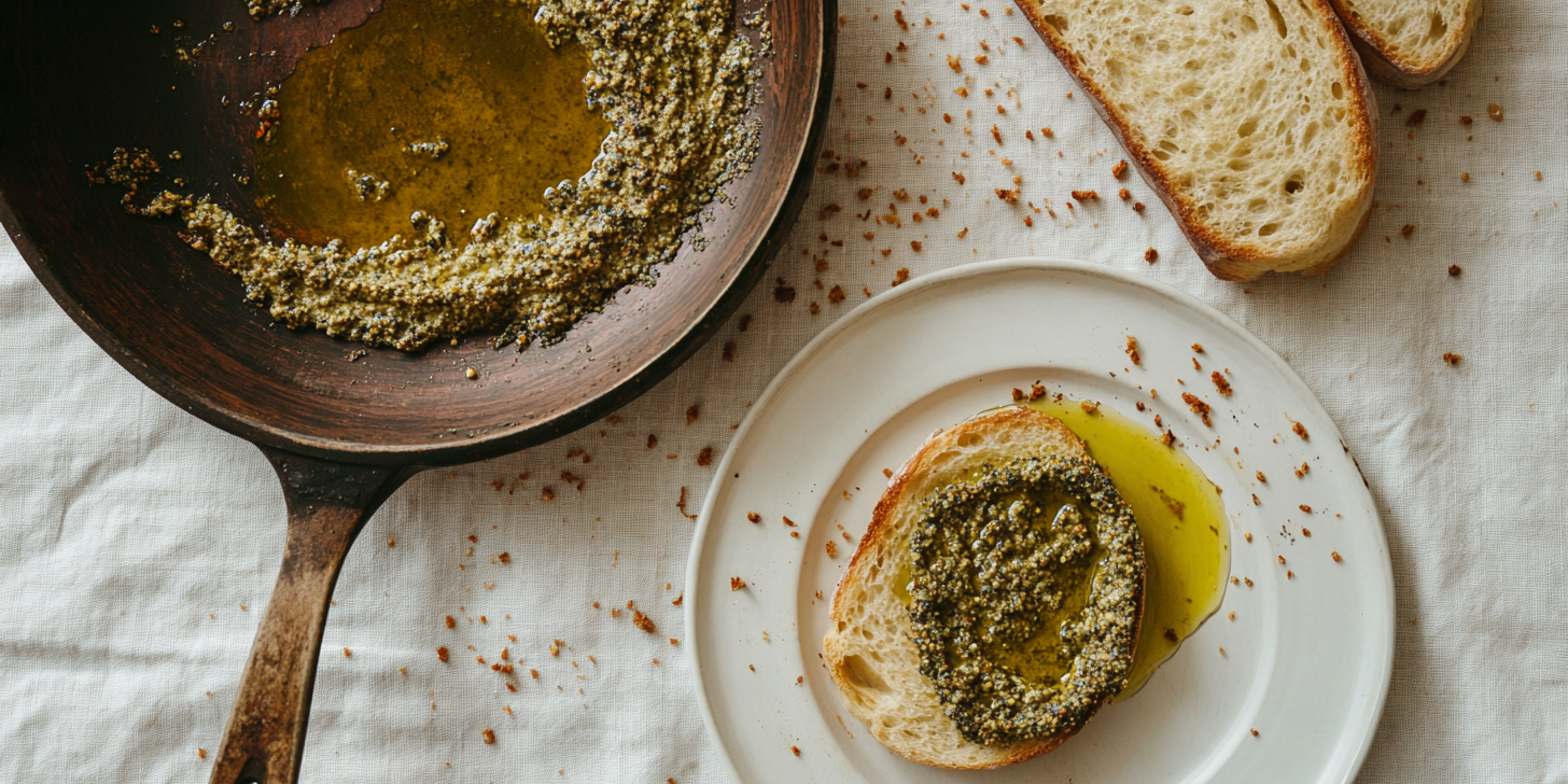 Za’atar Olive Oil Dip with Warm Bread