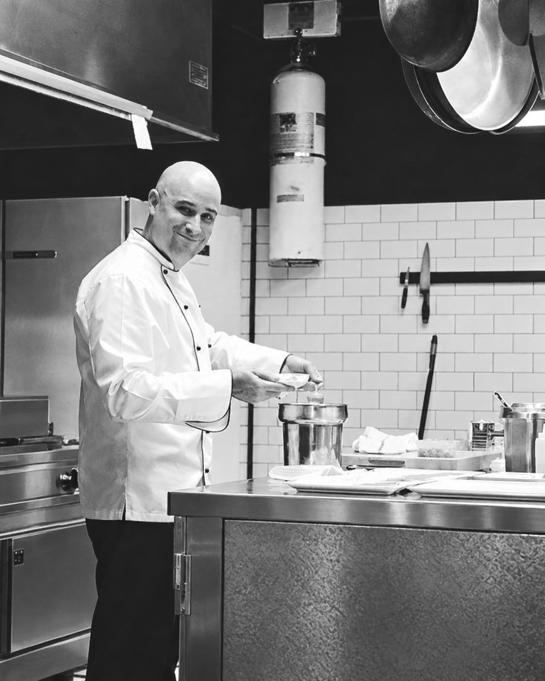Chef Rob Springer in the kitchen — Collected Foods